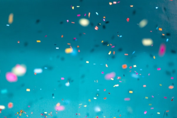 Colorful confetti background